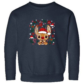 Discover Gingerbread Christmas Stitch Classic Sweatshirts, Stitch Cute Disney Lilo Sweatshirts
