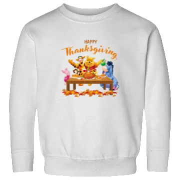 Discover Happy Thanksgiving Sweatshirts, Disney Pooh The Winnie, Eeyore Sweatshirts