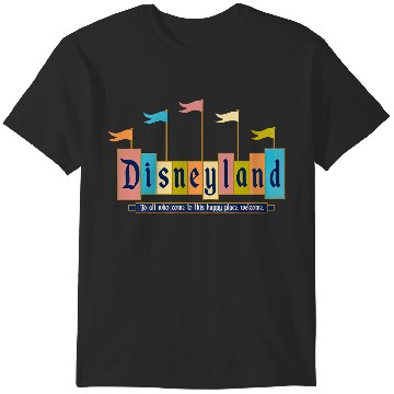 Discover Retro Disneyland Sign T-Shirts