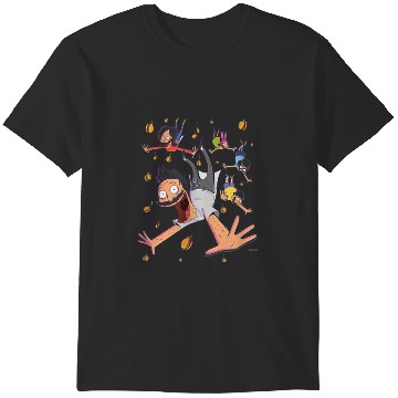 Discover Bobs Burgers Comic Art Family Falling T-Shirts