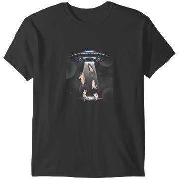 Discover Cat Paws Alien Cat Galaxy Cat Cat UFO T-Shirts