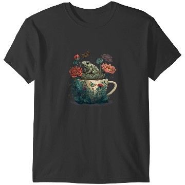 Discover Frog Gift Cottagecore Frog Toad and Mug Cute Forestcore Aesthetics T-Shirts