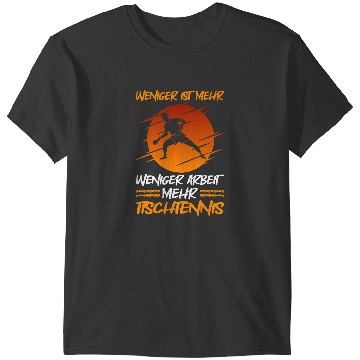 Discover Table Tennis PP Mens Ping Pong Table Tennis Less Is More Table Tennis T-Shirts
