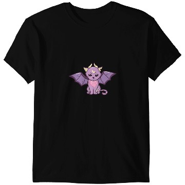 Discover Cat Paws goth kawaii cat bat wings cute outfit T-Shirts
