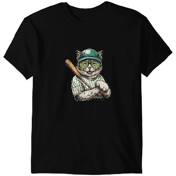 Discover Cat Paws vintages Cat Playing Baseball Baseball Bat Kitties Lover T-Shirts