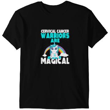 Discover Unicorns Cervical Cancer Awareness Warriors are magical T-Shirts