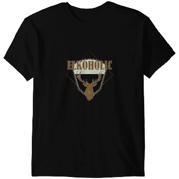 Discover Deers Elk Hunting Deer Hunting Elkoholic Hunter T-Shirts