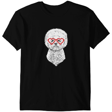 Discover Dog Bichon Frise Valentines Day Dog mom Dog Lover T-Shirts