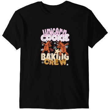 Discover Unicorns Cookie Baking Crew Christmas Baker Team Gingerbread T-Shirts