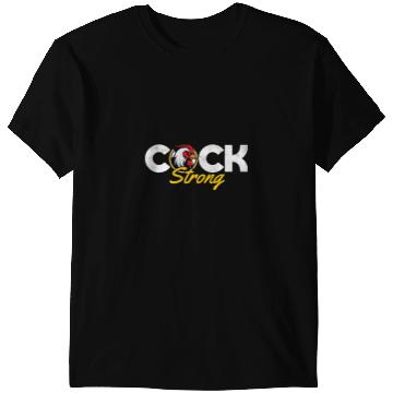 Discover Chicken Poultry Cock Strong Chicken Cock Rooster T-Shirts