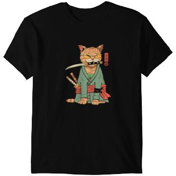 Discover Cat Paws Zoro Cat Warrior T-Shirts