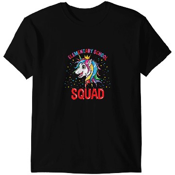 Discover Unicorns Elementary School Squad Unicorns Girls Back To School T-Shirts