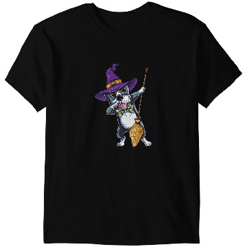 Discover Dog Boston Terrier Dabbings Witch Boston Terrier Vintage T-Shirts