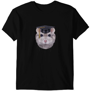 Discover Hamsters Sapphire Dwarf Hamster in University Academic Cap T-Shirts
