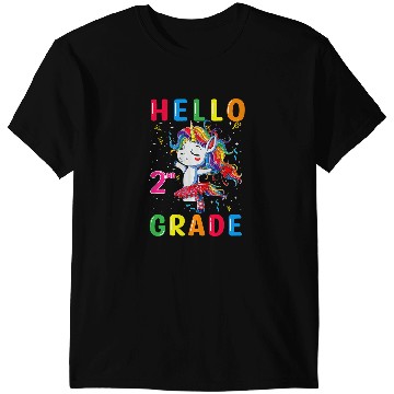Discover Unicorns Hello Second Grade Back To School Cute T-Shirts