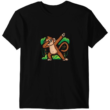 Discover Monkey Lover Ape Zookeeper Primatologist Dab Dabbings Chimpanzee T-Shirts