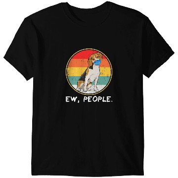 Discover vintages Ew People Beagle Dog Wearing Face Mask T-Shirts