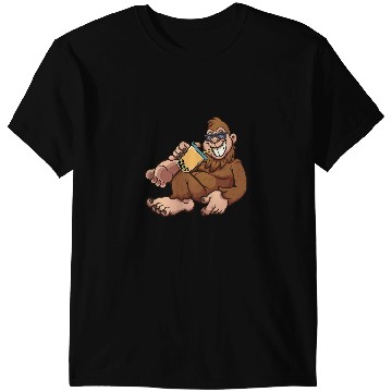 Discover Monkey Lover Funny Monkey Drinking Boba Tea Matching Bubble Milk Tea T-Shirts