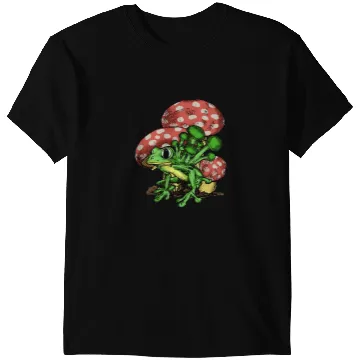 Discover Frog Gift psychedelics Hippie Frog Toad Mushrooms Forest Nature Fungi T-Shirts