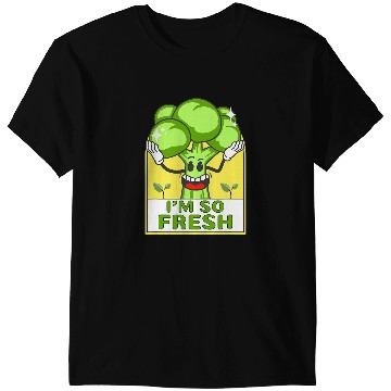 Discover Funny Broccoli So Fresh Broccoli Gift Vegetable Joke T-Shirts