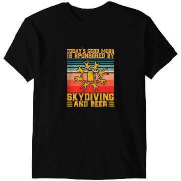 Discover Bee Beekeeping Skydiving Good Mood Sponsored By Skydiving And Beer vintages Beekeeper T-Shirts