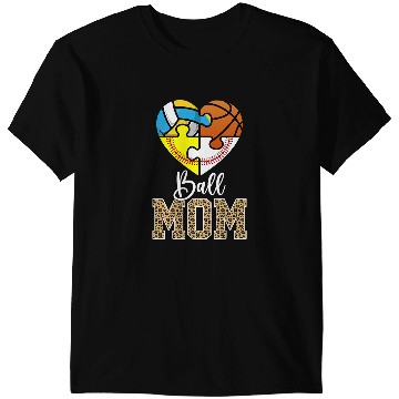 Discover Baseball Gift Mom Funny Volleyball Baseball Softball Basketball Ball Funny T-Shirts