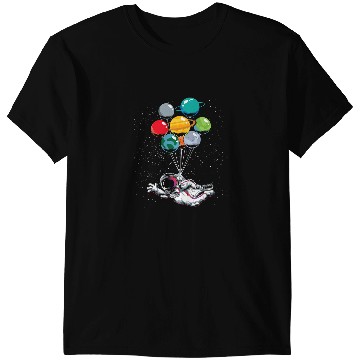 Discover Astronauts Outer Space Space Travel Balloon Planets Science Astronaut T-Shirts