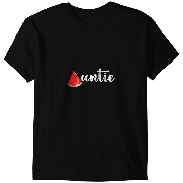 Discover Auntie Funny Summer Fruit Watermelon Lover Fruit Slice T-Shirts