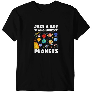 Discover Astronauts Boy Solar Planets Orbit Educational Astrology Space System T-Shirts