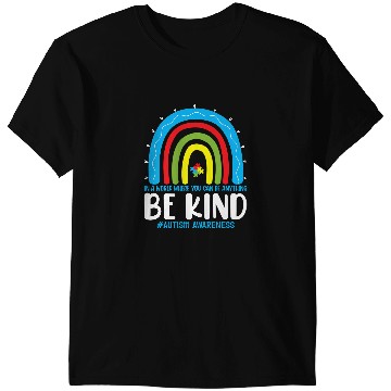 Discover Autistic Be Kind Autism Awareness Rainbow Leopard Choose Kindness T-Shirts