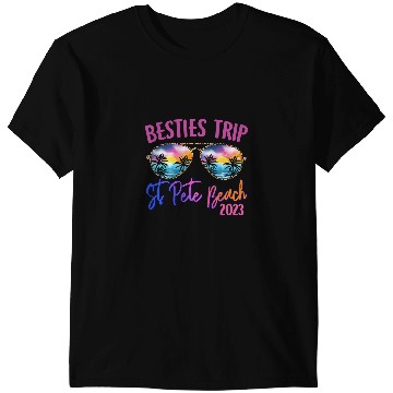Discover Besties Trip St Pete Beach Sunglasses Summer Vacation T-Shirts