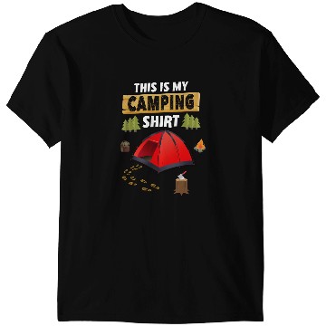 Discover Camping Camp This Is My Funny Happy Camper Vacationcamper Camper T-Shirts