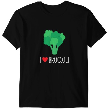 Discover I Love Broccoli Organic Healthy Eating Vegan T-Shirts