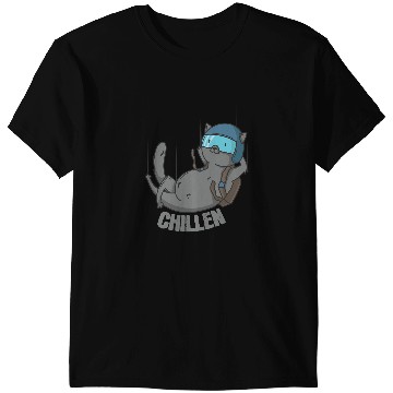 Discover Cat Paws Chillin Cat Skydiving T-Shirts