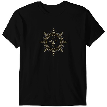 Discover Astronomy Lover Sacred Geometry Sun Celestial Body Astronomy Crescent Moon T-Shirts