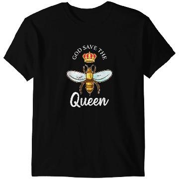 Discover Bee Beekeeping God save the Queen Funny Beekeeping Gift Beekeeper T-Shirts