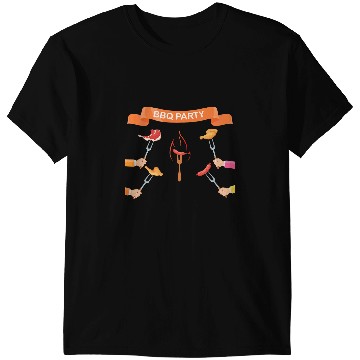 Discover BBQ party grill barbecue summer grilling funny T-Shirts