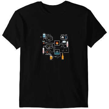 Discover Beer Brewing Schematic Craft Beer Lover Ferment Alcohol T-Shirts