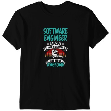Discover Dinosaur Dino Software Engineer Saurus Like Normal T Rex Dinosaur T-Shirts