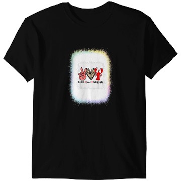 Discover Crawfishs Bleached Peace Love Crawfish Leopard Crawfish Seaso Bleached T-Shirts