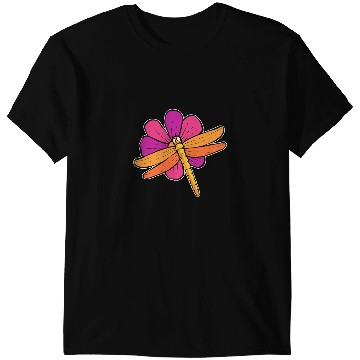Discover Dragonfly Flower Botanist T-Shirts