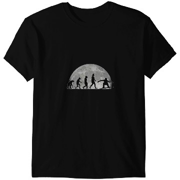 Discover Skiing Ski Evolution Moon Winter Sports Snowboard T-Shirts