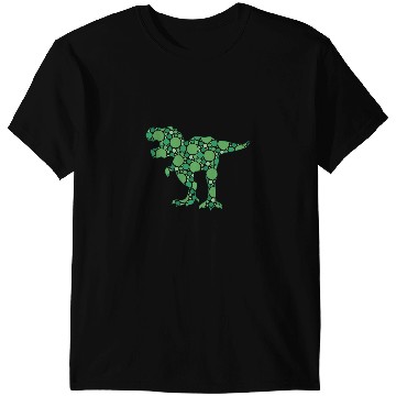 Discover Dinosaur Dino International Dot Day Green Polka Dot T Rex Dinosaur Kids T-Shirts