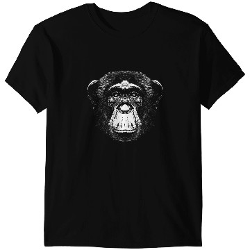 Discover Monkey Drawing Realistic Chimpanzee Monkey Face T-Shirts