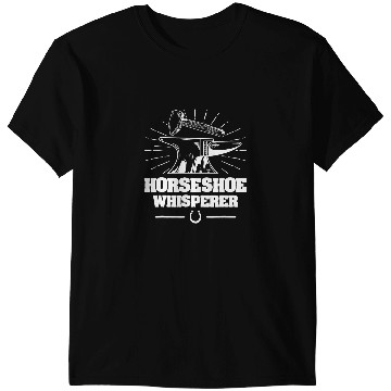 Discover Funny Horse Horseshoe Whisperer Blacksmith Forge 3 T-Shirts