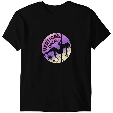 Discover Pole Dancing Vertical Diva Funny Pole Fitness Pole Dance T-Shirts