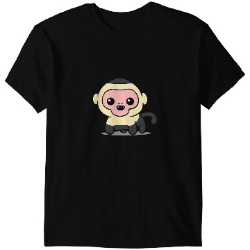 Discover Monkey Lover Chibi Kawaii Capuchin Monkey Forest Primate Animal Lover50 T-Shirts