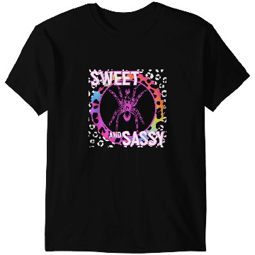 Discover Tarantula Bug 90s Nostalgia Rainbow Leopard Print Tropical T-Shirts