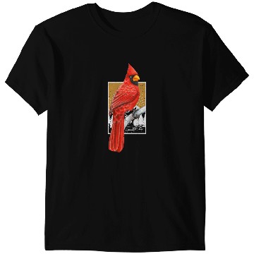 Discover Red Cardinal Bird Watcher Bird Watching vintages Nature Bird 1 T-Shirts