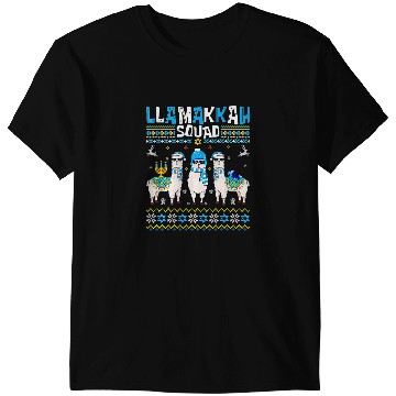 Discover Lama Llama Llamakkah Squad Funny Jewish Hanukkah Ugly Christmas Sweater 120 T-Shirts